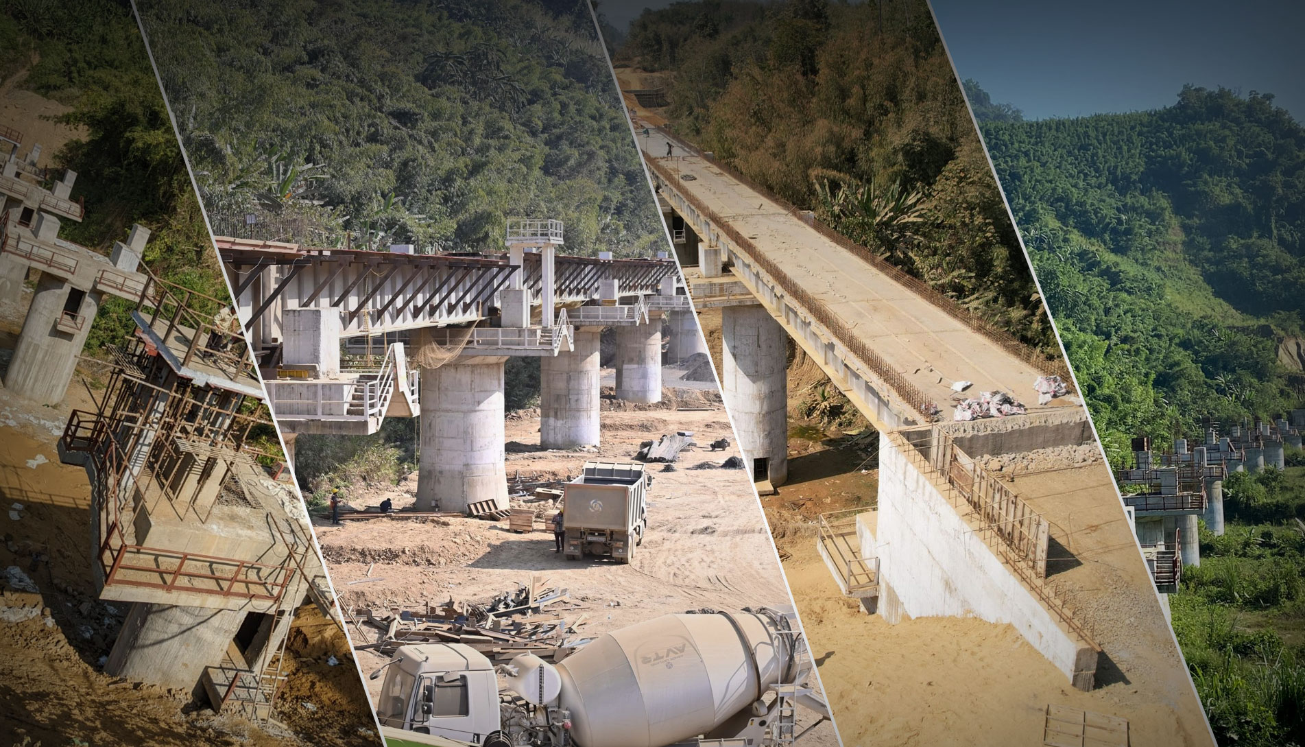 mizoram bg railway line bridge
